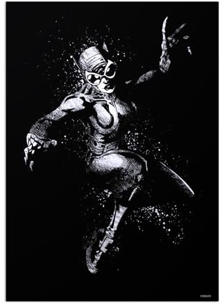 Displate - Poster aus Metall - Einfache Montage ohne Bohren - DC Comics - DC Dark Edition - Catwoman - Größe M - 32x45cm Matt