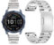 Miimall Metall Armband Kompatibel mit Garmin Instinct 2X 26mm Armband, Edelstahl Metall Doppelte Faltschließe Verstellbares Armbänder für Garmin Instinct 2X/Enduro2/Fenix 7X/Fenix 7X pro-Silber