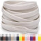 Miscly Cordones Planos para Zapatillas, Disponibles en Varias Tallas y Colores (Blanco Roto, 69 cm)