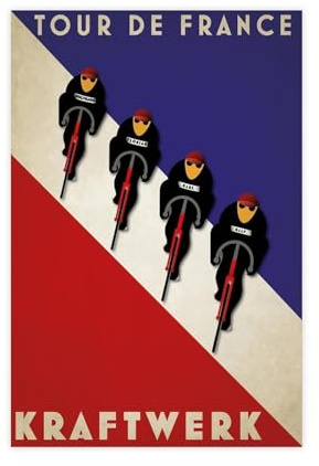 ZOLULA Tour de France – Poster auf Leinwand, Vintage-Stil, Wandkunst, Dekor, Bild, Gemälde für Wohnzimmer, Schlafzimmer, Dekoration, ungerahmt, 30 x 45 cm
