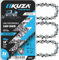 Catena per motosega da 35,5 cm, passo 3/8, calibro 127 cm, 52 maglie, acciaio tedesco, adatta per Husqvarna 120i, 135, Echo CS-310, Ryobi RY3714, Makita XCU11Z, EGO, WORX, POULAN e altri – S52 (3