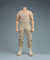 1/6 Skala Männliche Kleidung, Männliche Kurze Hülse Kampfhosen Militärische Hose Kleidung für 12inch Soldat Action Figur Körper (1Stück Sand Kurzarm+Hose)