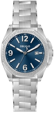 OBLVLO Original Marke Herren Automatikuhr 316L Edelstahl Mechanische Uhr Wasserdicht Leuchtende Luxus Uhren CAM-SIM, Cam-Sim-yly, Automatikuhr