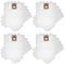 vhbw 20x Sacs compatible avec Nilfisk GD 710, GD 910, HDS 2000, Saltix 10, GDS 1010 aspirateur - microfibre non tissée, 42,5cm x 27cm blanc