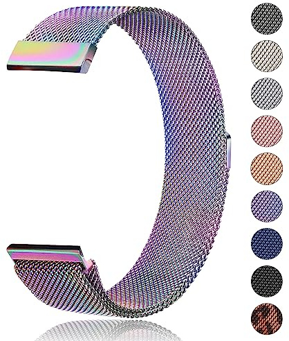 AK Bracelets de Montres 20mm 22mm Métal Montre Femme Homme Fixation Rapide, Axus Series Watch Bracelet de Remplacement 20mm 22mm (22mm, Multi-Color)