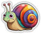 Samunshi® Kleine Schnecke Aufkleber Car Decal Sticker für Mofa Fahrrad Roller oder Auto Sticker Fahrrad Mtb Mountainbike Rennrad Comic Cartoon Tier Sticker 15cm Kleine Schnecke