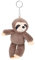Abaodam Faultier Schlüsselanhänger Schlüsselanhänger Gefüllter Faultier Anhänger Plüsch Schlüsselanhänger Charm Rucksack Hängendes Faultier Plüsch Faultier Ornament Ausgestopfte