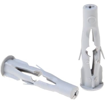 50 Stücke Nylon Gipskarton Trockenbau Wanddübel For Fenster Türrahmen Betonschrauben M6x35 Schraubstecker