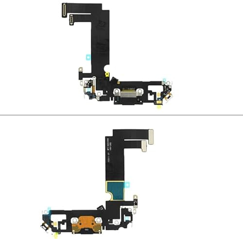 Generisch Ladebuchse/Mikrofon Connector kompatibel mit iPhone 12 mini schwarz Connector, Lade-Stecker (A2176, A2398, A2400, A2399)
