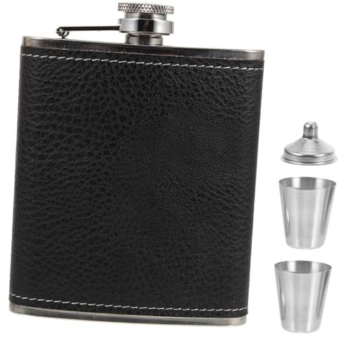 Mikinona Campingflasche – Tragbare Schnapsflasche Mit Edelstahldeckel Auslaufsicher Leichte Flachmann Für Outdoor-enthusiasten