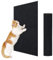 ENONCI Alfombrilla para rascar gatos, protectores de arañazos autoadhesivos para sofá, alfombras y muebles, protector de sofá reutilizable (negro, 15.7 x 23.6 pulgadas)