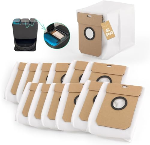 RongZy 12 Pack Bolsas de Recambio para Conga 11090/13090 Bolsa de Autovaciado de Aspiración para Conga 11090 Aspiradora Accesorios con Capacidad 2L Repair