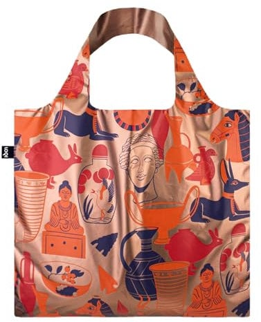 LOQI Kimberly Carpenter Metalltasche, Roségold, Bronze-Metallic, Bronze Metallic, Modern, Bronze metallic, L, Zeitgenössisch