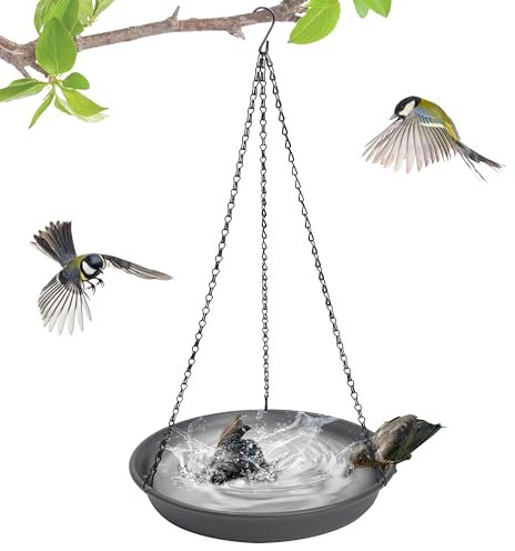 Bird Feeder Tray, Bird Seed Catcher Hanging Hoop Platform Feeders Accessories for Birds (Diameter: 30cm/11.8)