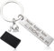 Mabor Elefant Schlüsselanhänger Metall，Elefanten Deko Erbauende Motivationsgeschenke Taschenanhänger Starke Frauen Silber Schlüsselanhänger Klein für Freunde Familie Geschenk Key Chain mit Spruch