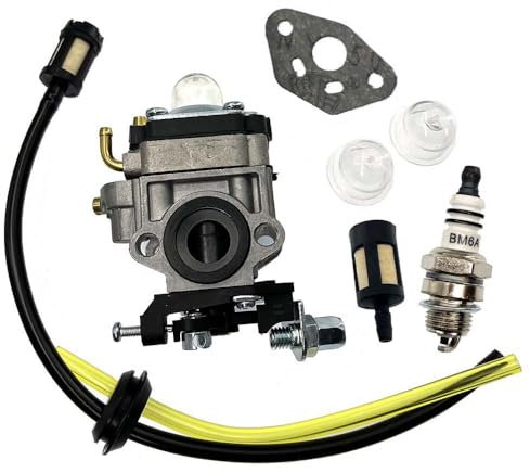 AM Vergaser Satz mit Zündkerze für Matrix PGT 4 in 1-2, BMT 750, BMS 4-31-1 Motorsense Freischneider