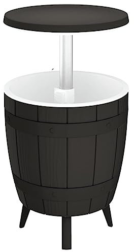 Generico kangqiling 364159 - Mesa nevera 3 en 1, polipropileno, color negro, negro