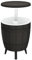 Generico kangqiling 364159 - Mesa nevera 3 en 1, polipropileno, color negro, negro