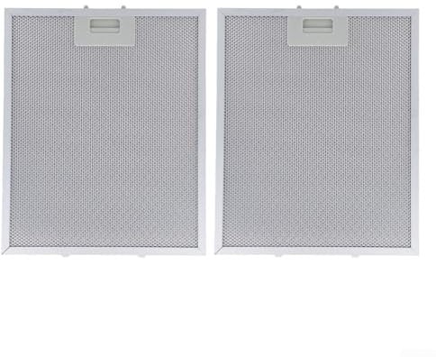 2 filtros para campana extractora, 325 x 340 x 9 mm, 5 capas, filtro de grasa de malla de aluminio para campanas y rejillas de ventilación, atrapa eficazmente la grasa