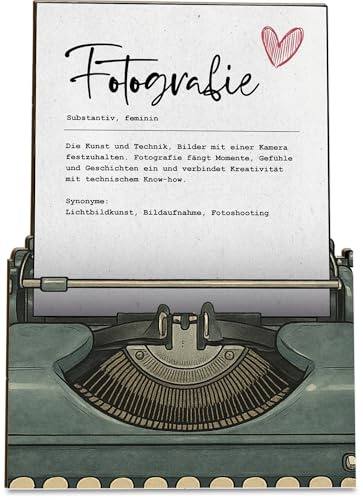 Generisch Fotografie Karte Definition Fotografie Holzkarte - Geburtstagskarte mit Umschlag - stilvolle Fotografie-Grußkarte, besonderer Gruß, der Freude bereitet, Grußkarte für Familie und Freunde