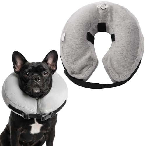 Aufblasbare Halskrause Für Hunde, Weicher Hundekragen Mit LeckSchutz, Ideal Für Hunde Jeder Größe, Einfache Handhabung Und Langlebig