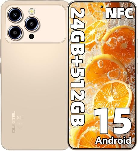 OUKITEL P1 Smartphone Android 14, Display AMOLED 6.7 120Hz, Fotocamera Sony 50MP, 8GB RAM + 256GB ROM Espandibile, Batteria 5150mAh, NFC, Dual SIM 4G, GOLD