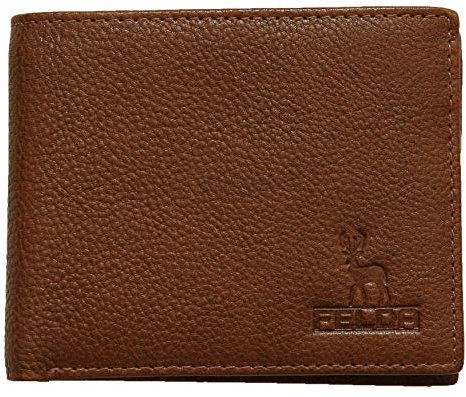 Felda - Herren Geldbörse aus hochwertigem Echtleder - RFID-Blocker - für Münzen und Karten - Geschenkverpackung - Braun - Geldbörse mit 10 Kartenfächern