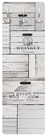 Bilderwelten Garderobe - Shabby Holzkisten, Größe HxB:105cm x 34cm