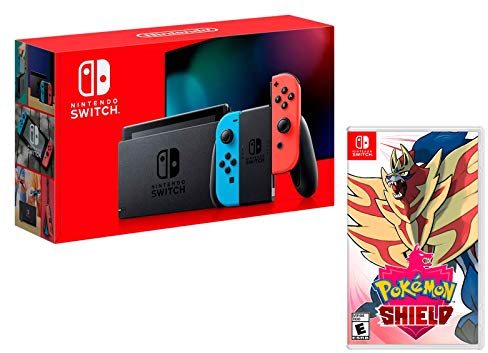 Nintendo Switch V2 32Gb Neon-Rot/Neon-Blau [neues model] + Pokémon Schild