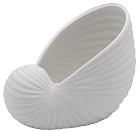 Infinity Boxes Porzellan-Teelichthalter Schnecke, weiß, ca. L10,5xB7xH8,5 cm