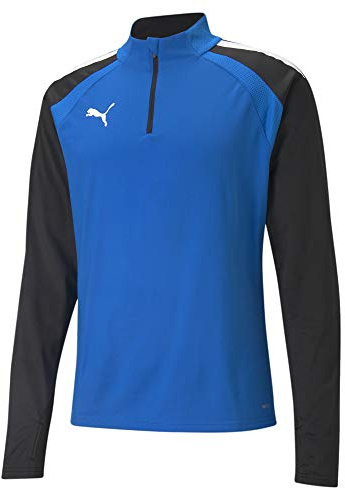 Puma Zip Top TeamLIGA-Maglia con Cerniera a 1/4, Limonata Blu Elettrico, XL Uomo