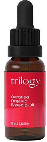Trilogy Olio biologico certificato di rosa canina – 20 ml – olio naturale anti-età biologico per il viso a base di olio di rosa canina pressato a freddo per la cura del viso e la riduzione di