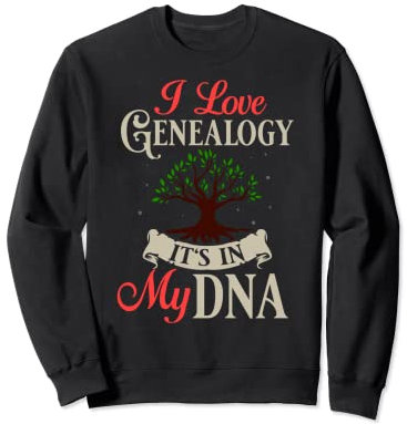 Genealogia Ricerca Albero genealogico Dna Test Storia Antenati Felpa