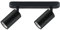 Maclean MCE452 B Deckenstrahler 2-Flammig 2xGU10 Fassung für LED & Halogen Leuchtmittel bis 35W Deckenleuchte Wandstrahler 55x100mm Drehbar Schwenkbar (2-Flammig ohne Leuchtmittel, Schwarz)