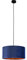 Smartwares Pendelleuchte IDE-60058, Blauer Samt, 40 cm Ø, E27-Fassung
