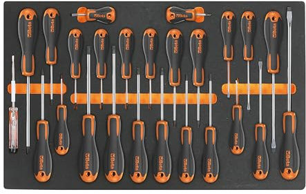 Beta Easy M213 25 Piece Slotted, Phillips & Torx Screwdriver Set Supplied in Foam Module