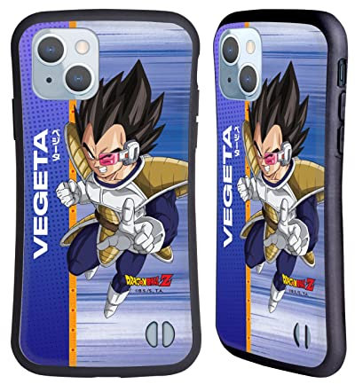 Head Case Designs Officially Licensed Dragon Ball Z Vegeta Saiyan Arc Characters Hybrid Case Compatible With Apple iPhone 14