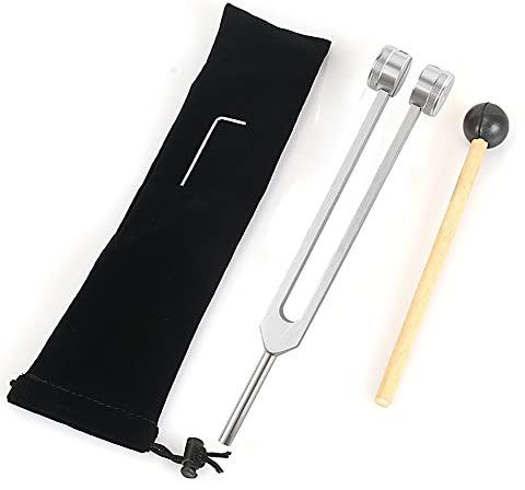 VOANZO Stimmgabel aus Aluminiumlegierung zur Heilung mit Reflexhammer für Taylor Percussion Hammer Mallet
