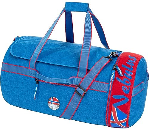 Nebulus Unisex Reisetasche VANCOUVER, Weekender, Sporttasche, kobalt-rot - onesize