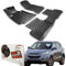 Trimak Passgenau 3D Fussmatten Auto Kompatibel mit Hyundai ix35 2009-2015 Auto Zubehör 1. Und 2. Reihe Gummimatten Autos TPE Allwetter Geruchlos rutschfest Vorne und Hinten Schwartz