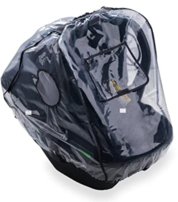 hauck Habillage Pluie Cosy Universel avec Ouverture pour le Transport, Fenêtre de Contact, Troux d'Aération, Pourtour Élastique, Parfaite Mise en Place, Rangement Compact - Transparent