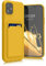 kwmobile Case Compatible with Apple iPhone 11 Case - TPU Phone Cover with Credit Card Holder - Radiant Yellow