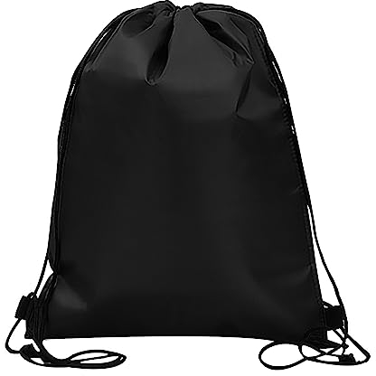 TAFACE 1 Packung isolierte Lunchtasche, Kühltasche mit Kordelzug, wasserdichte, faltbare Kühltasche, Aluminium-Kühltasche, Kühltasche, Mini-Lunchtasche für Arbeit, Schule, Reisen (schwarz)
