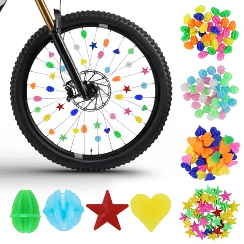 FAMCUCHE 144 Stück Bunten Speichenreflektoren Fahrrad, Wasserdicht Speichenreflektoren Fahrrad Kinder, Reflektoren Kinderfahrrad, Fahrrad Speichen Clips, Für Eine Breite Palette Von Fahrrädern.