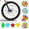 FAMCUCHE 144 Stück Bunten Speichenreflektoren Fahrrad, Wasserdicht Speichenreflektoren Fahrrad Kinder, Reflektoren Kinderfahrrad, Fahrrad Speichen Clips, Für Eine Breite Palette Von Fahrrädern.