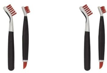 OXO 1285700 Good Grips Bürsten-Putzset zur Tiefenreinigung – orange (Packung mit 2)