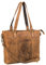 STILORD 'Joy' 3-in-1 Vintage Shopper Leder Handtasche Damen Groß Tasche Echtleder Schultertasche Frauen Ledertasche für Arbeit Shopping Freizeit Laptop, Farbe:sepia - braun plain