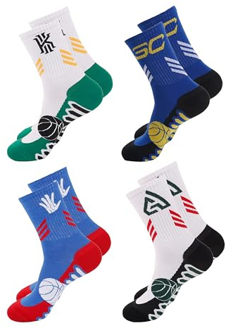 Ivedin Ensemble de Chaussettes Techniques de Sport pour Enfant | Résistance et Douceur | Coton Respirant | Sports à Haute Performance | Taille Unique 28-34 EU | 8-13 ans