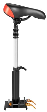 SICHENSH E Scooter mit Sitz, Höhenverstellbar Elektroroller Sitz Elektro Scooter Sitz für Xiaomi M365 und für Xiaomi M365 Pro | EU Stock (Schwarz, Rot)