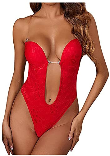 Mutandine a vita alta corsetto dimagrante serra vita body scultore donna guaina dimagrante post gravidanza Shapewear dimagrante pancia piatta efficace Shapewear dimagrante body shaper, rosso, L